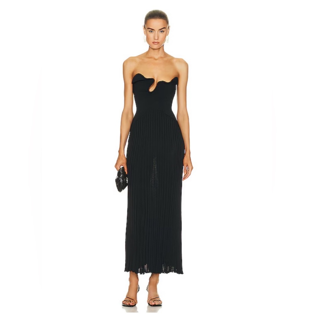 ISO Christopher Esber Sculptured Pleated Rib Dress